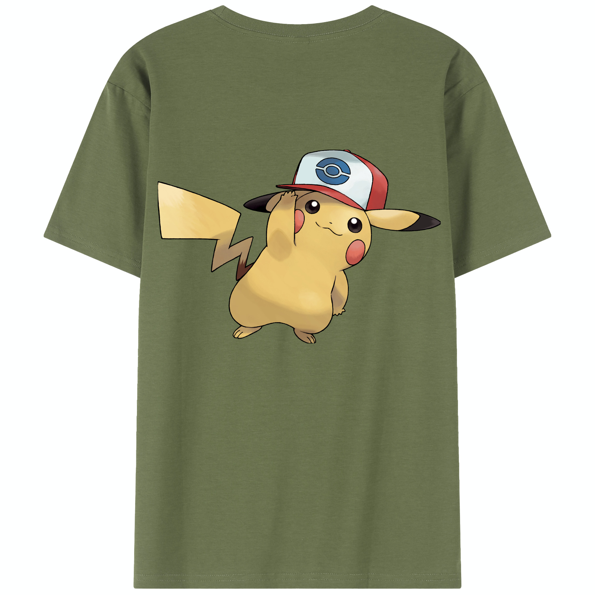 （画像用） ポケットモンスター Pokémon 綿100％半袖Tシャツ（背面プリント）